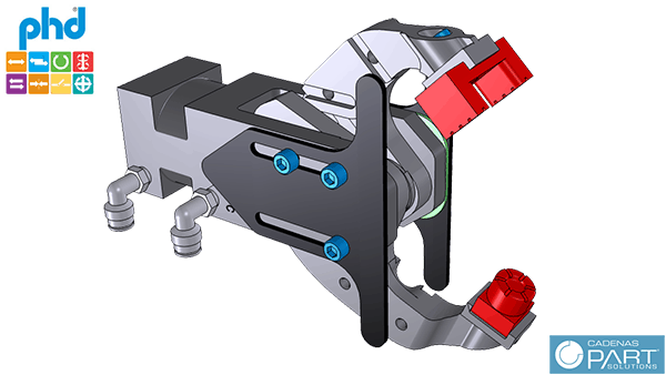 CADENAS PARTsolutions 3D CAD Model of PHD Gripper