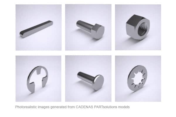 Photorealistic images generated from CADENAS PARTsolutions 3D CAD Models