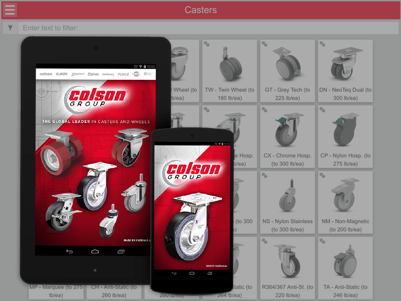 Colson Group Launch World’s Largest Digital Caster Catalog built by CADENAS PARTsolutions