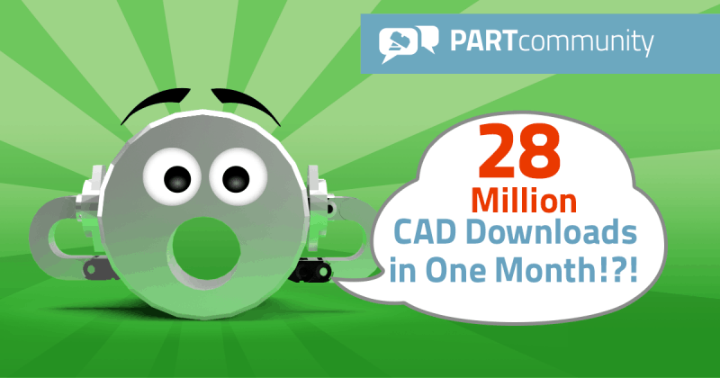 New Record: PARTcommunity Sees Over 28 Million 3D Part Downloads per Month