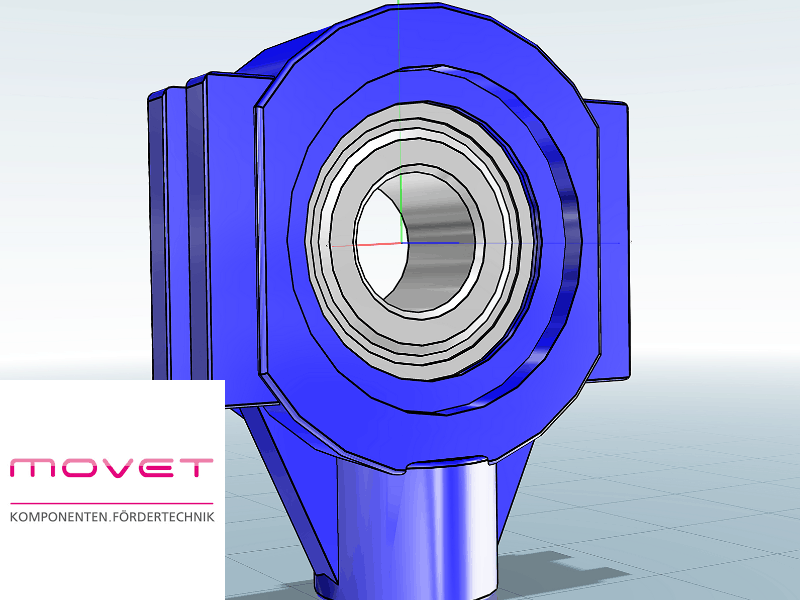 MOVET® Offers 3D CAD Models of Its Blue Hygienic Components in a CADENAS Product Catalog