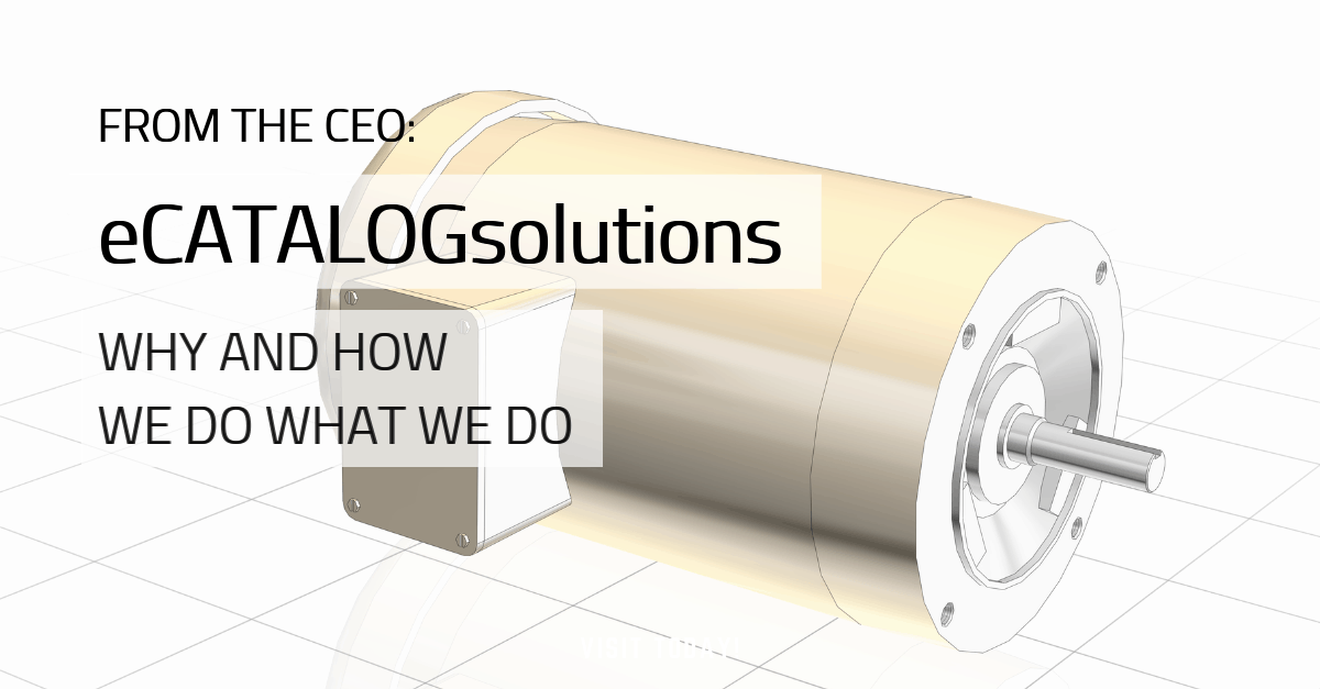 from the CEO, why and how we do what we do with eCATALOGsolutions