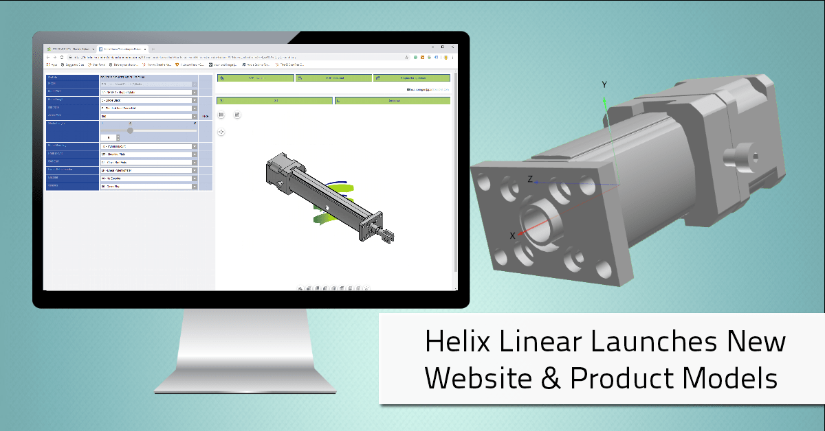 Linear Motion Manufacturer Turns Its Website into Turnkey Solution for Engineers and Adds More Products to Its 3D Parts Catalog