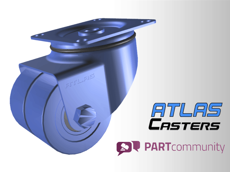 Atlas Casters Launches Online CAD Catalog on PARTcommunity and 90+ CAD Portal Sites, Powered by CADENAS PARTsolutions