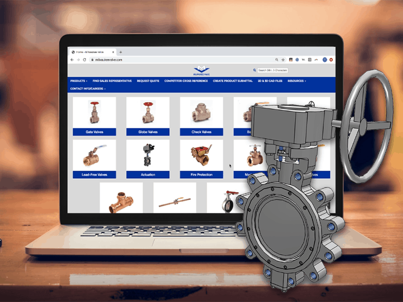 Milwaukee Valve Unveils New Website with Additional Products and Interactive CAD & BIM Content, Powered by CADENAS