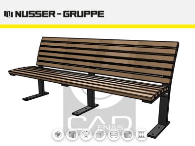 BIM Site Furnishings: NUSSER Now Provides 3D BIM Objects of Urban Furniture