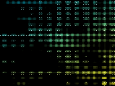 What is Metadata, an image of green and yellow square on a black background representing metadata.