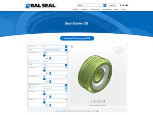 Bal Seal Engineering Introduces Seal Starter 3D Seal Configurator built by CADENAS PARTsolutions