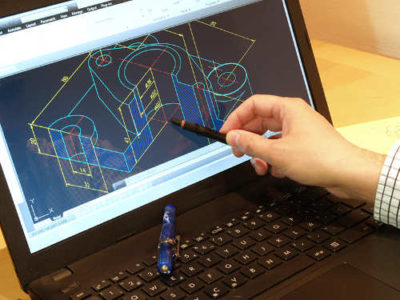 A person working on a 3D design on a computer. Engineering the Macy’s Thanksgiving Day Parade Balloons