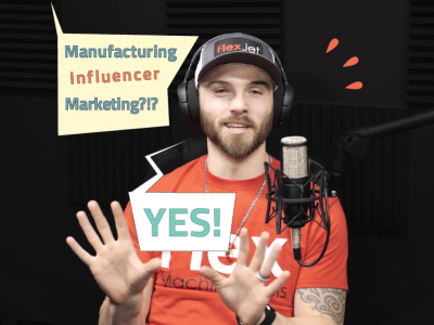 Eddie Saunders Jr. talking about influencer marketing for manufacturers