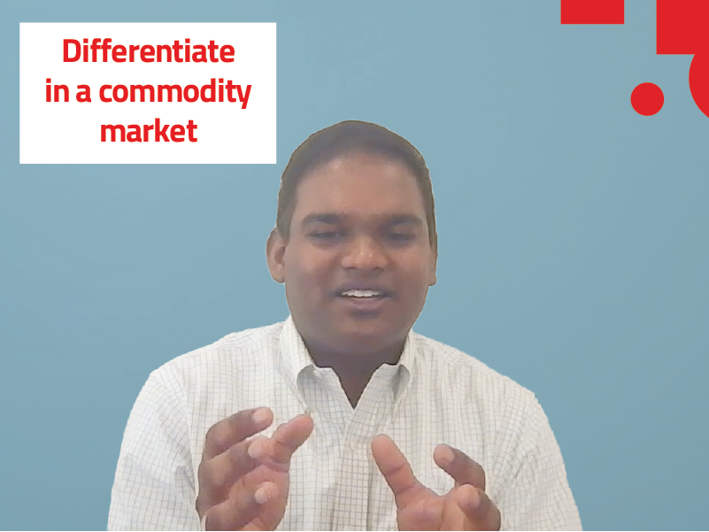 Ravi Kyasaram talks about differentiating components in a commodity market.