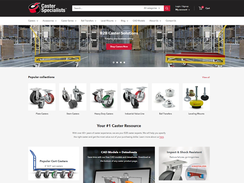 online caster catalog by Caster Specialists