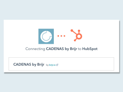 CADENAS PARTsolutions Launch HubSpot Connector, Powered by Brijr.io