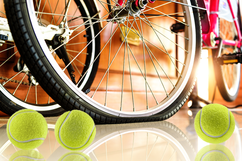 Engineering a Run-Flat Bicycle Tire with Tennis Balls